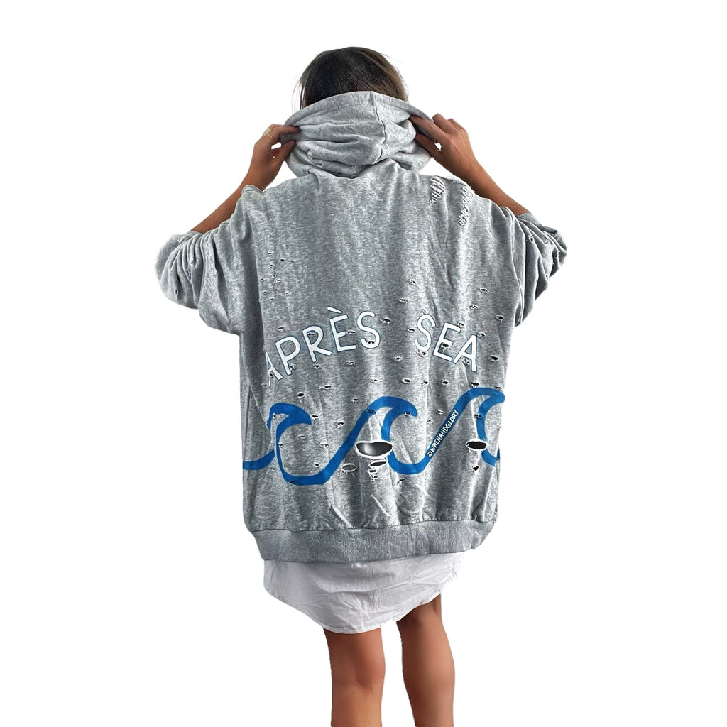'Apres Sea' Painted Hoodie