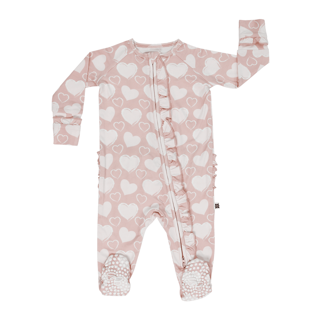 So Much Love Ruffle Footie