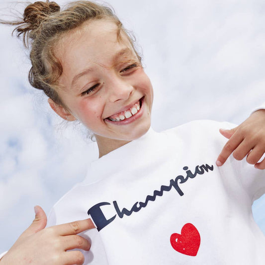 Sweat blanc MC x Champion