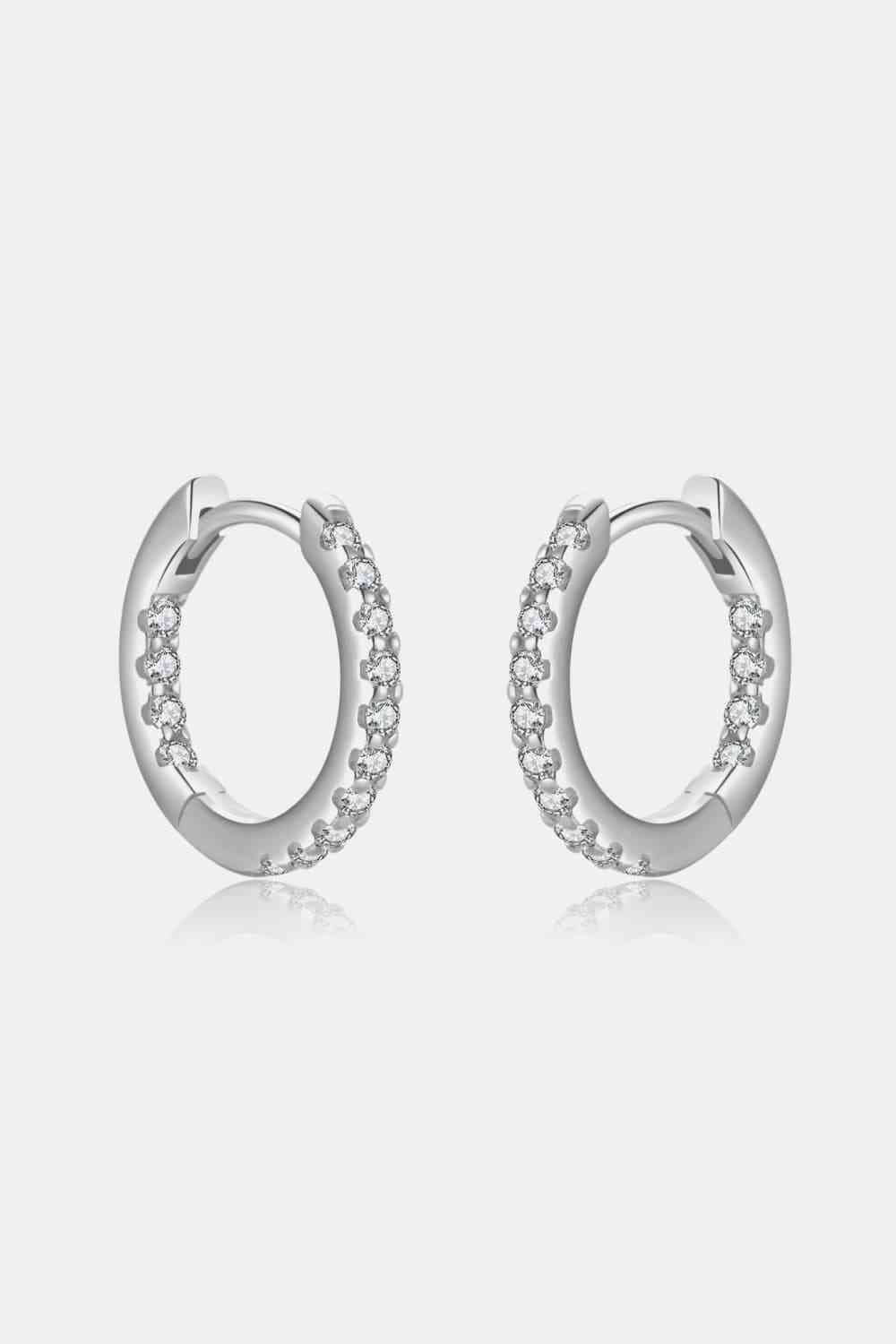 Front and Back Huggie Earrings