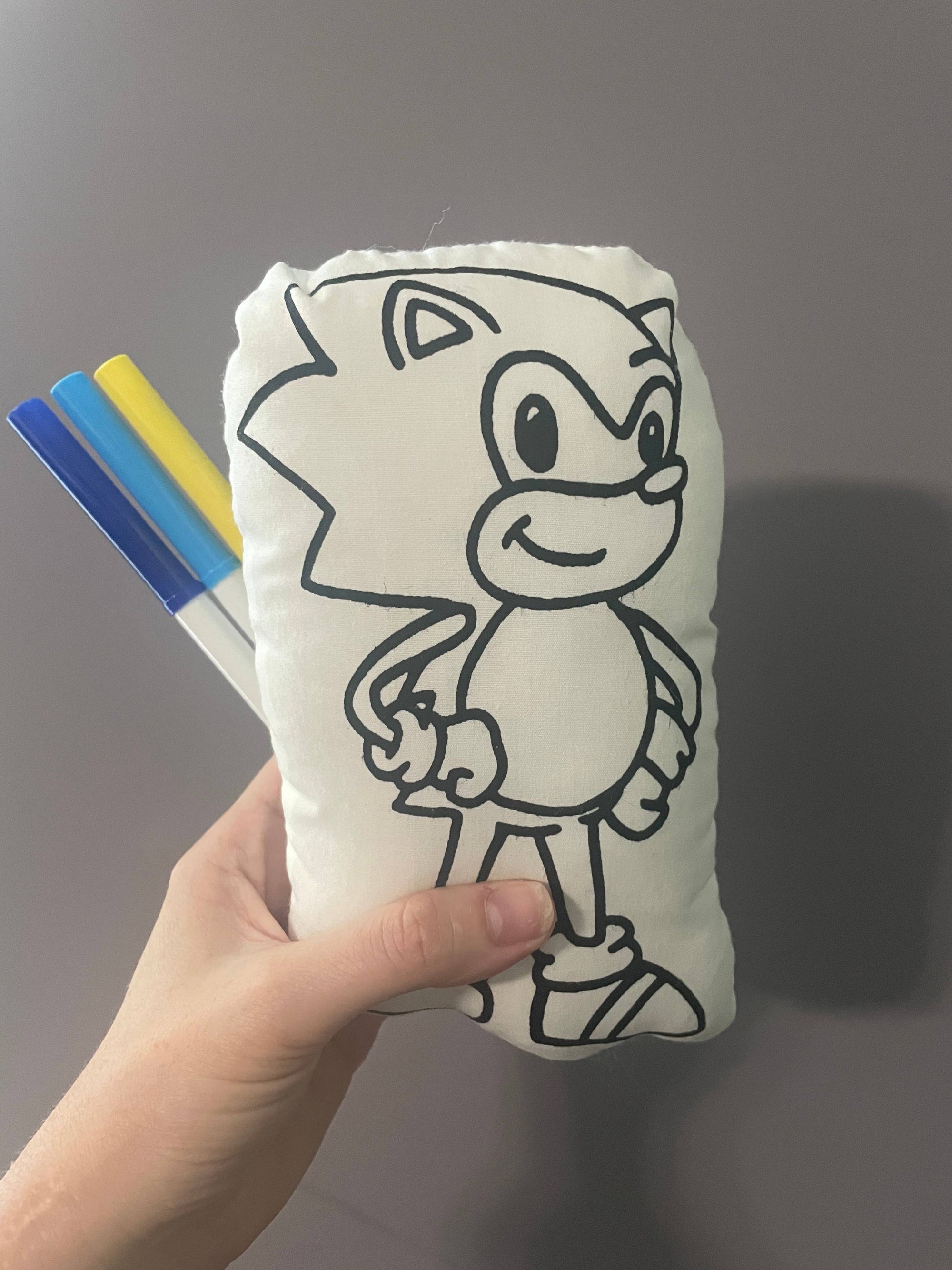 Speedy Hedgehog Washable Coloring Doll