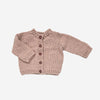Classic Cardigan, Blush | Hand Knit Kids Sweater