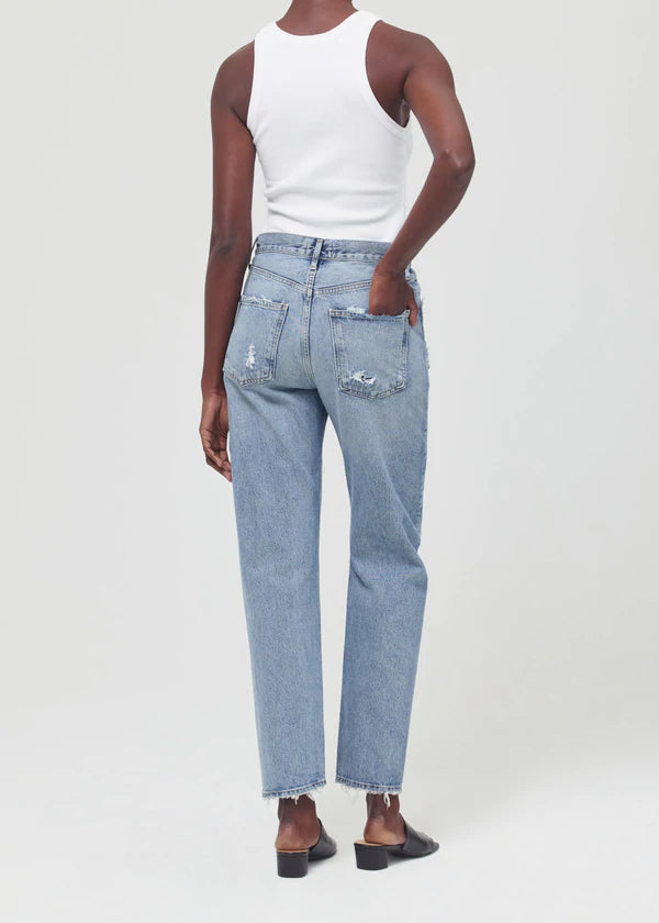 90s Mid Rise Loose Fit Jean in Isolate