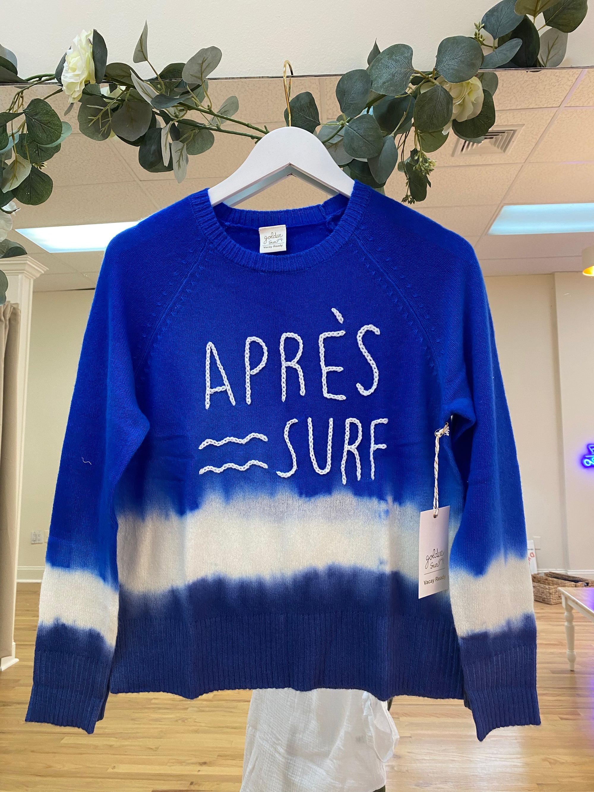 "Apres Surf" Tie Dye Sweater