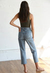 Relaxed Mid-Rise Crop Denim