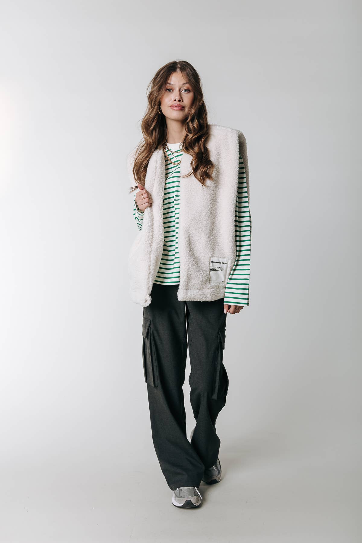 Yoni Teddy Gilet: Beige