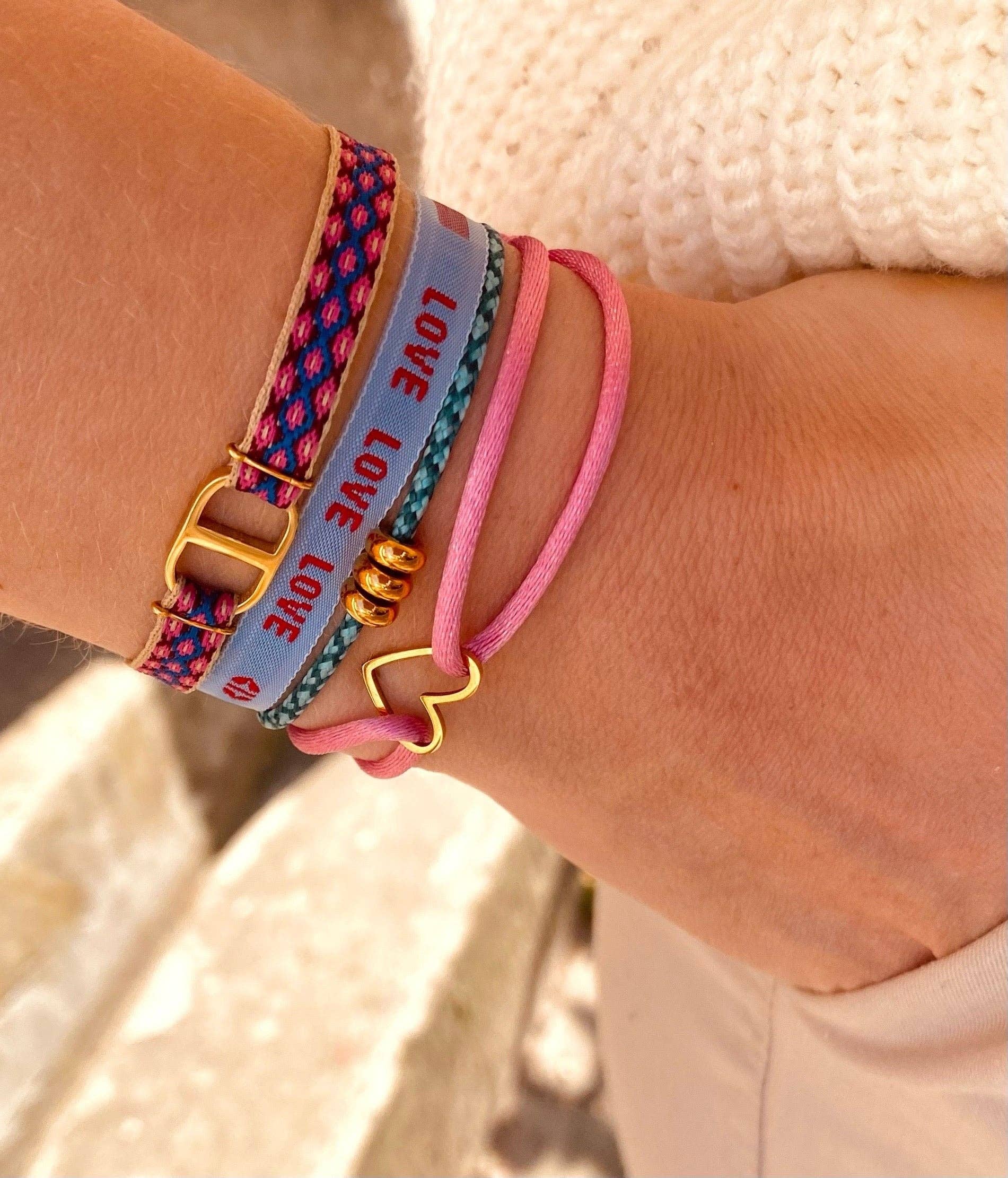 Personalized Embroidered Woven Friendship Bracelet - GetNameNecklace