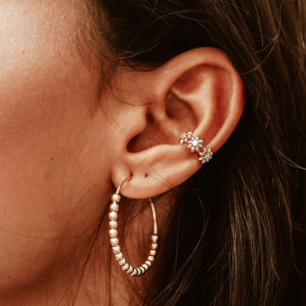 Flower Ear Cuff
