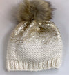 Pearl metallic beanie